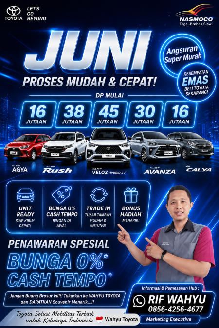 PROMO JUNI FIESTA NASMOCO - Promo Toyota Tegal 2026