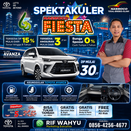 AVANZA DP HANYA 30 JUTAAN - Promo Toyota Tegal 2026