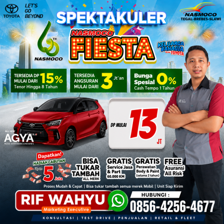 DP AGYA MURAH BANGET 13 JUTAAN - Promo Toyota Tegal 2026